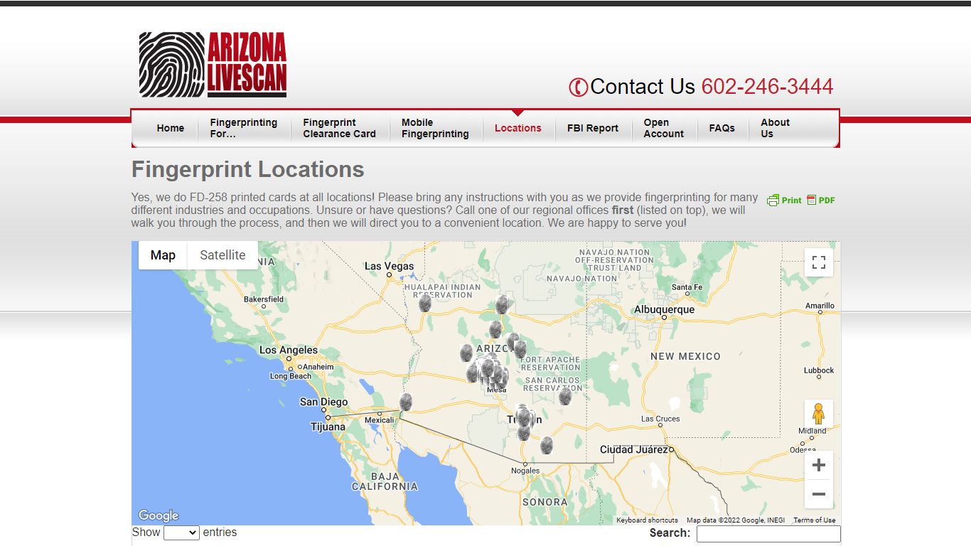 Fingerprinting Near Me | Arizona Livescan Fingerprinting Network